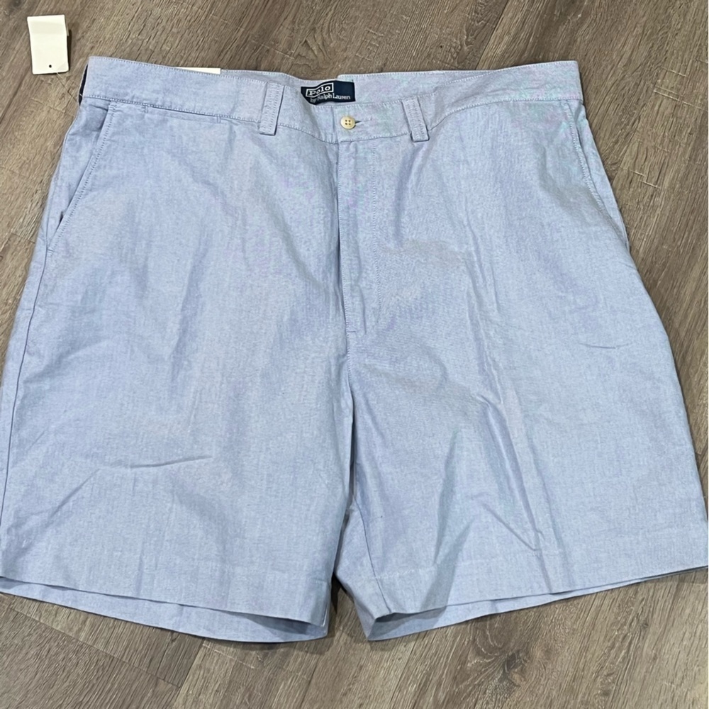 NWT Men’s 42W Polo Ralph Lauren The Philip Short Light Blue Classic Chino Shorts